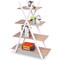 Costway 4-Tier Bookshelf Storage Display Shelves Bookcase Ladder X-Shape Brown/Black